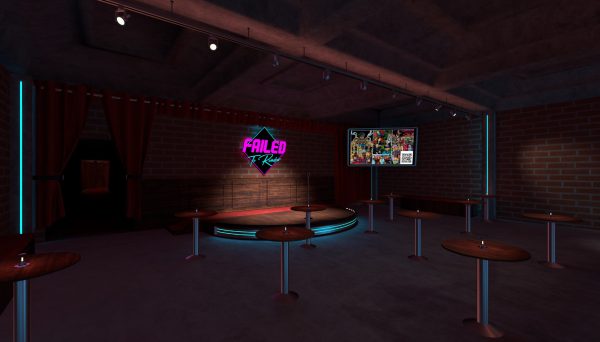 Failed to Render Comedy Club in Altspace VR, Cause + Christi