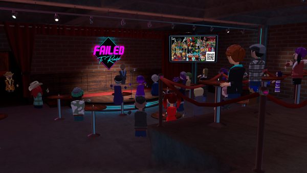 Failed to Render Comedy Club in Altspace VR, Cause + Christi