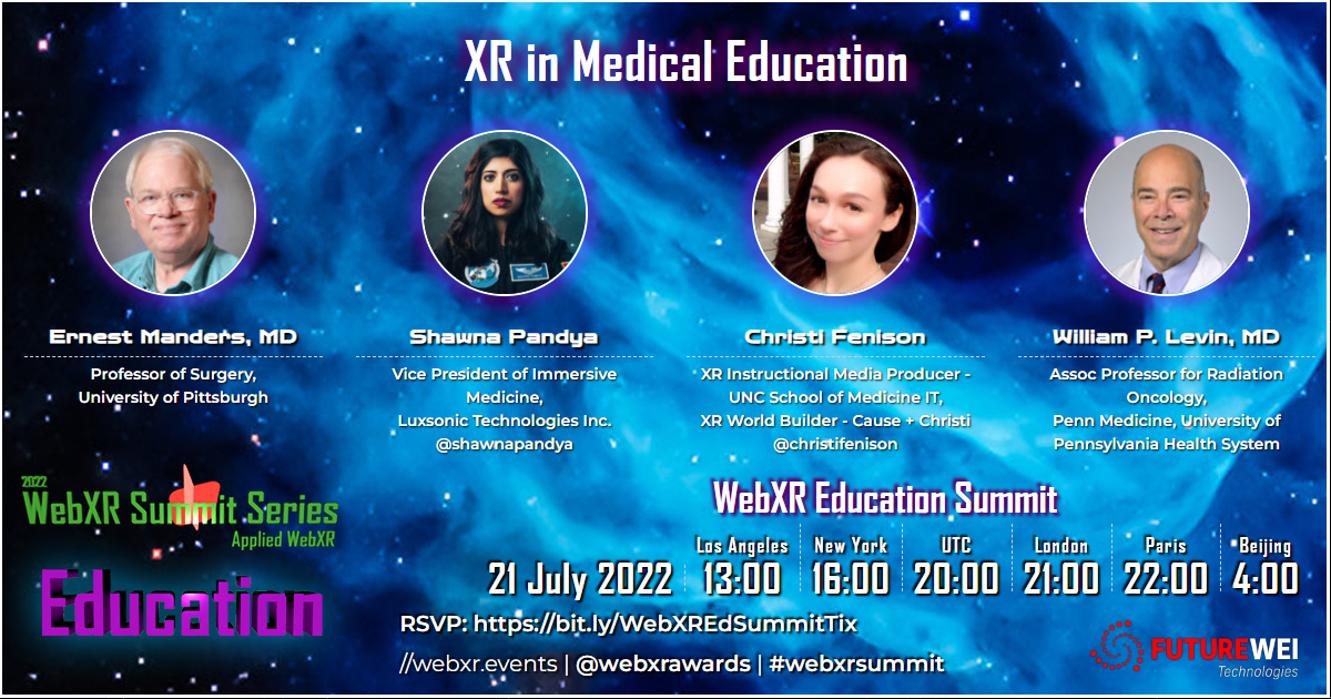 WebXR Education Summit: XR in Medical Education