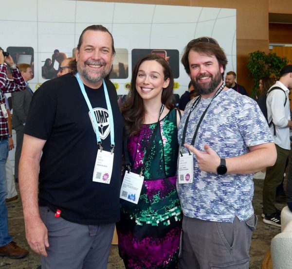At AWE 2023 with Chris Madsen (ENGAGE)