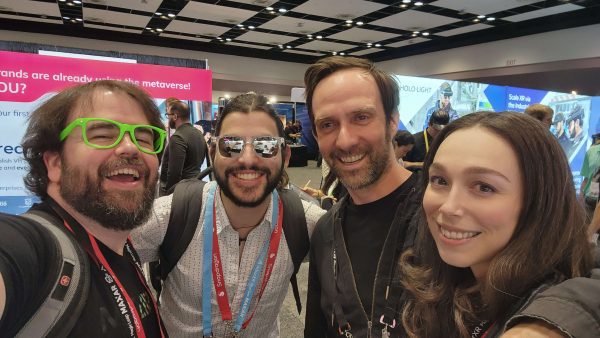 At AWE 2023 with Rolando Masis-Obando and James George