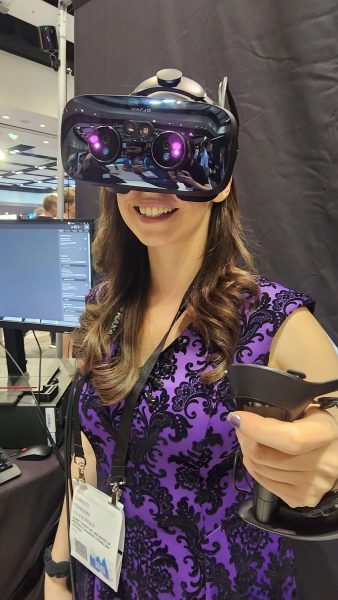 Christi in the Varjo headset