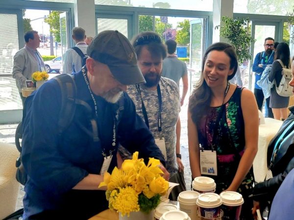 At AWE 2023, Neal Stephenson signs our books!